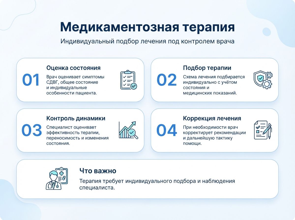 Лечение СДВГ в Семилуках у детей и взрослыхинфографика
