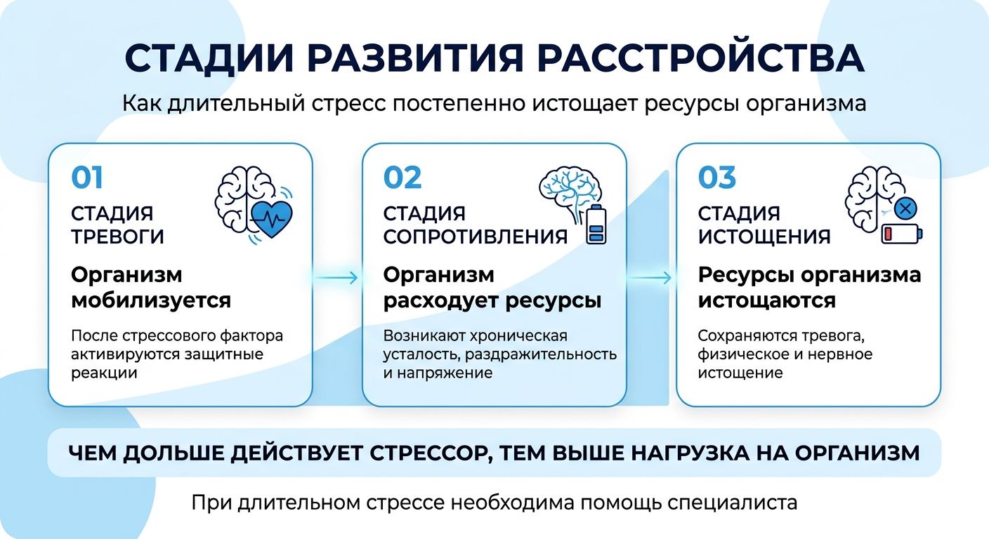 Лечение стресса в Семилуках инфографика
